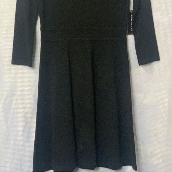 Jessica Howard Women's Illusion-Lace Sweater Dress - Picture 3 of 6